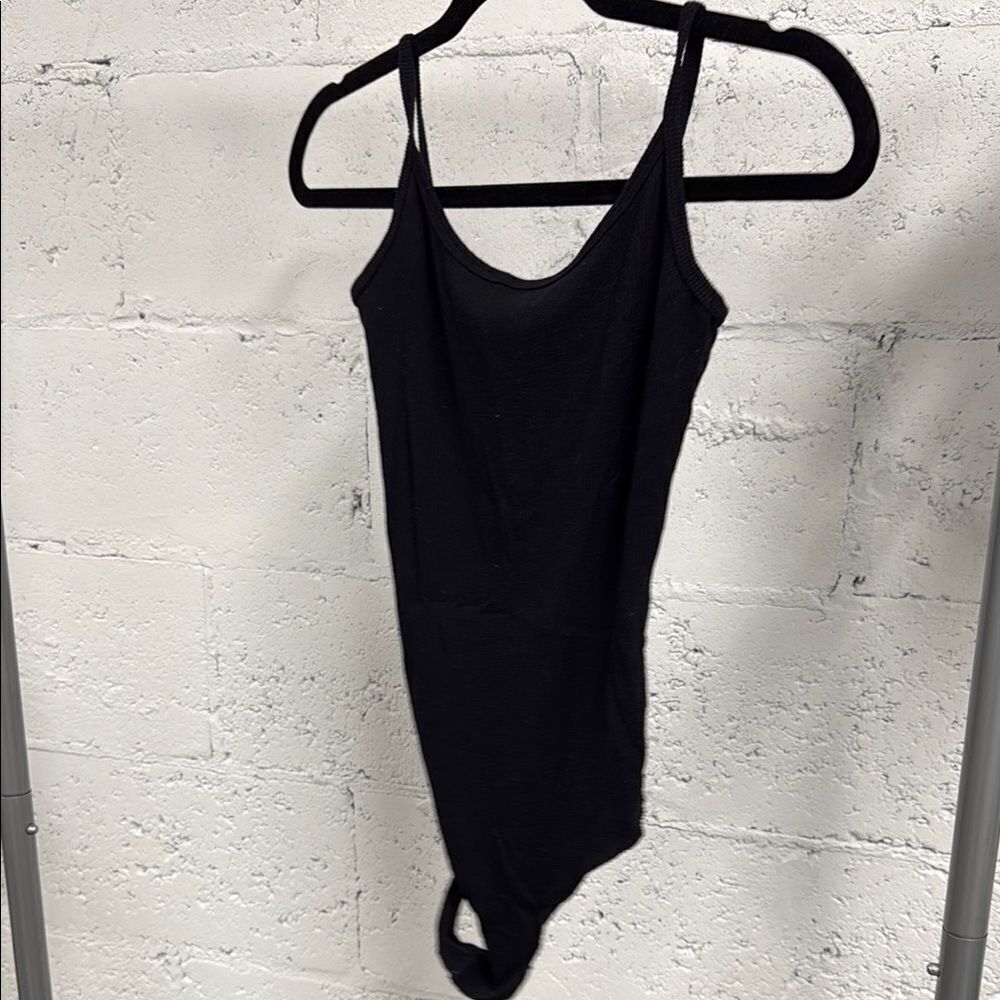 Brandy Melville Black Ribbed Bodysuit - Thong Suit - Worn Once for Photoshoot